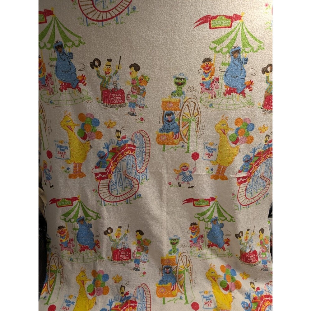 Vintage JCPenney Twin Blanket Muppets Inc Sesame Street Made In USA 70s Rare